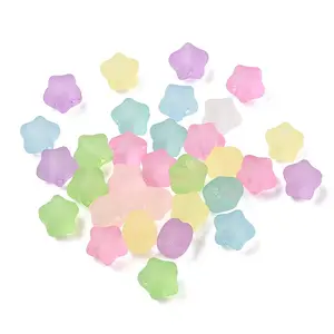 Frosted Transparent Acrylic Beads