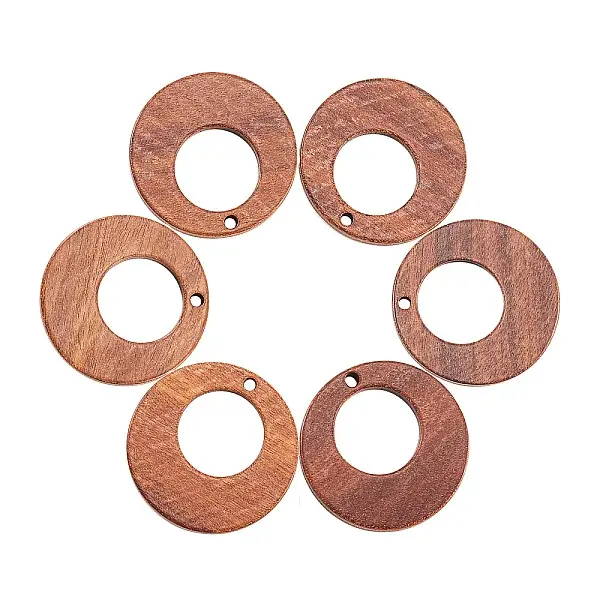 20Pcs Walnut Wood Pendants