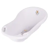 Detská vanička s výpustou, 84 cm Bamb - biela