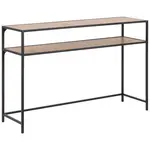 KONZOLOVÝ STOLEK, černá, divoký dub, kompozitní dřevo, 120/35/79 cm