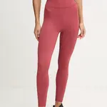 Tréninkové legíny Calvin Klein Performance červená barva, hladké, 00GWS4L643