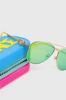 Dětské sluneční brýle Versace zlatá barva, 0VK2002