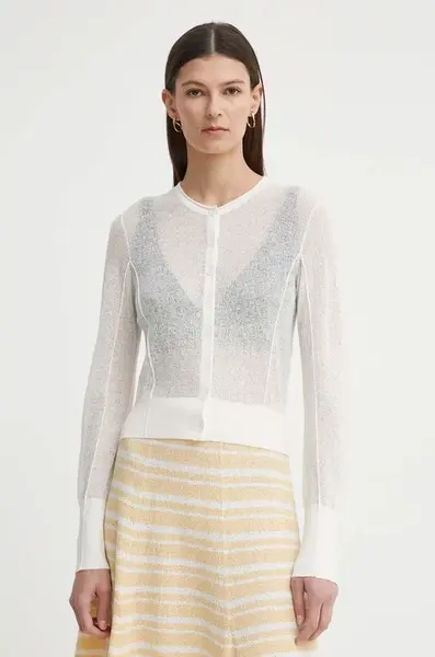 Cardigan s lněnou směsí AERON CONSTANT