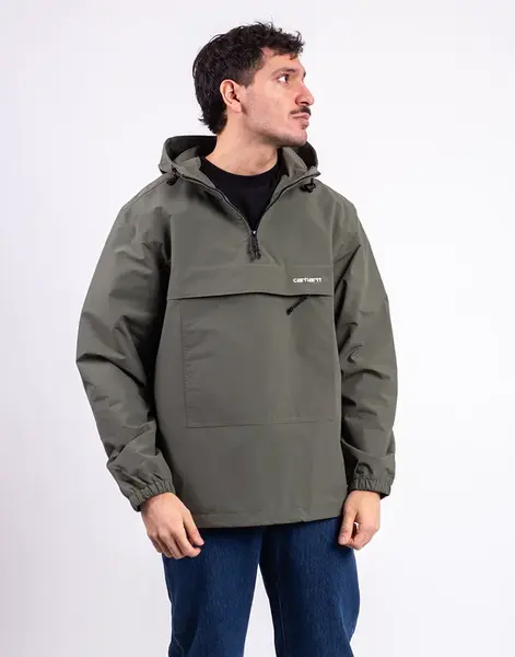 Carhartt WIP Windbreaker Pullover Leaf/White L