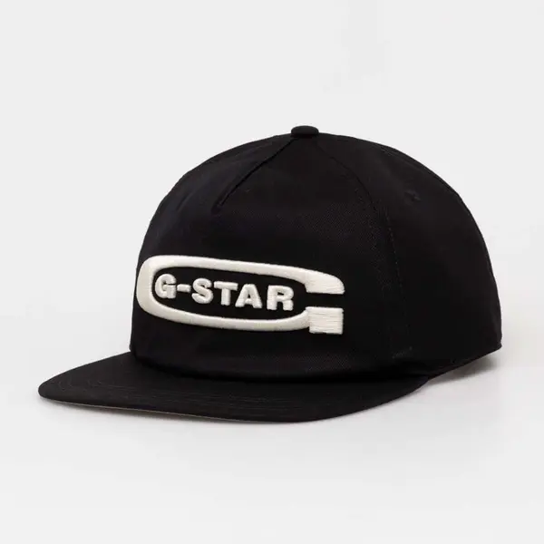 Kšiltovka G-Star černá barva, s aplikací