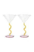 Sada sklenic na víno &k amsterdam Coupe Curve Caramel 2-pack