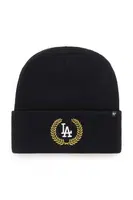 Čepice s vlněnou směsí 47brand Mlb Los Angeles Dodgers černá barva,