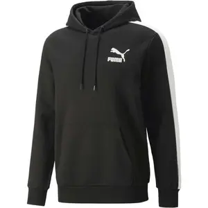 Puma T7 ICONIC HOODIE TR Pánská mikina, černá, velikost XXXL