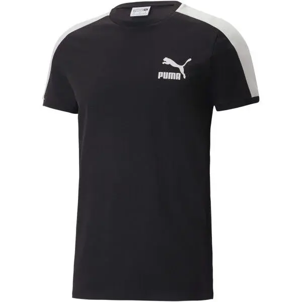 Puma T7 ICONIC TEE Pánské triko, černá, velikost