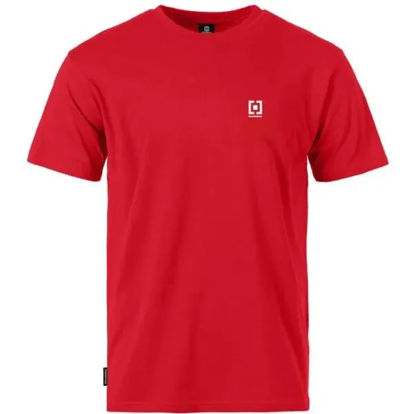 Horsefeathers T-SHIRT VERTICAL MINI LOGO Pánské tričko, červená, velikost