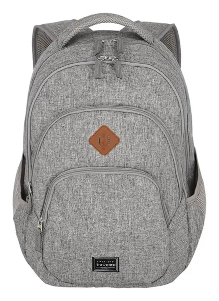 Batoh na notebook Travelite Basics Backpack Melange Light grey