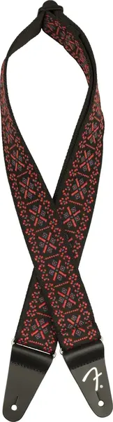 Fender Pasadena Woven Strap Lattice Red 2"