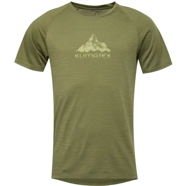 Klimatex ARGYLE MERINO Pánské MERINO BLEND triko, tmavě zelená, velikost XXL