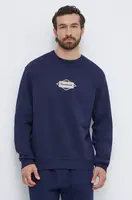 Bavlněná mikina Reebok Classic pánská, tmavomodrá barva, s potiskem