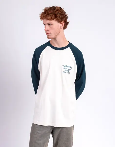 Tričko Carhartt WIP L/S Alston T-Shirt Wax/Deep Lagoon
