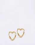 ENAMEL Copenhagen Hoops, Organic Heart Small 925S/GP/M