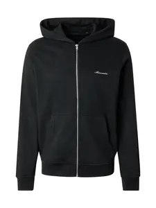 Abercrombie & Fitch Tepláková bunda  čierna