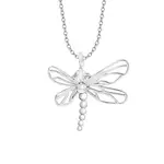 Postříbřený náhrdelník Lilou Dragonfly A03/MARKET/ANS/219