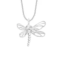 Postříbřený náhrdelník Lilou Dragonfly