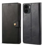 Lenuo Leather flipové pouzdro pro Xiaomi Redmi A1/A2, černá