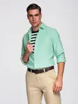 Ombre Men's pastel cotton oxford shirt - mint
