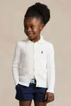 Dětský svetr Polo Ralph Lauren bílá barva, 312543047064