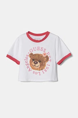 Dětské tričko Guess bílá barva, J5RI41 K6YW4