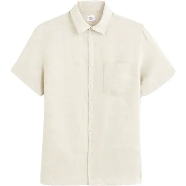 CELIO DAMARLIN Pánska letná košeľa, béžová, veľkosť