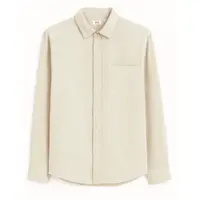 CELIO DAFLIX Pánska ľanová košeľa, béžová, veľkosť