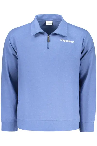 Pánská mikina Superga na zip, modrá
