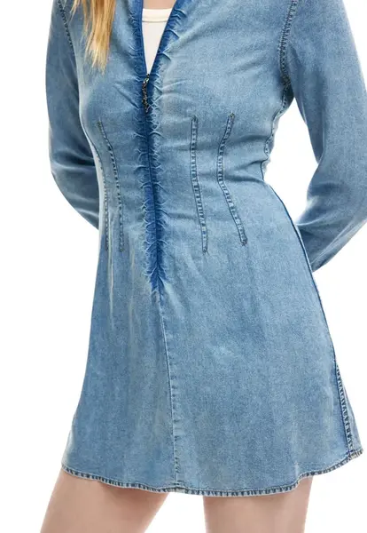 Desigual džínové košilové šaty