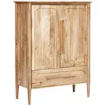 Livetastic VYSOKÁ KOMODA, mangové dřevo, přírodní barvy, 90/120/40 cm