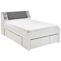 Carryhome POSTEL S ÚLOŽNÝM PROSTOREM, 140/200 cm bílá