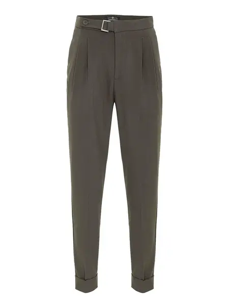 Dandalo Plisované nohavice  kaki