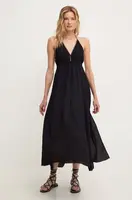 Šaty Answear.LAB černá barva, maxi