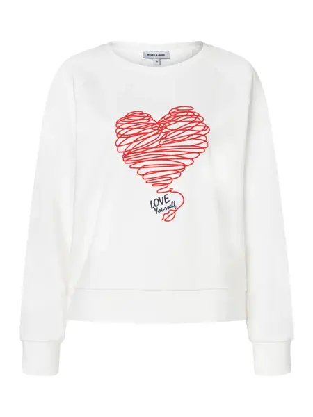 MORE & MORE Mikina  námornícka modrá / červená / šedobiela