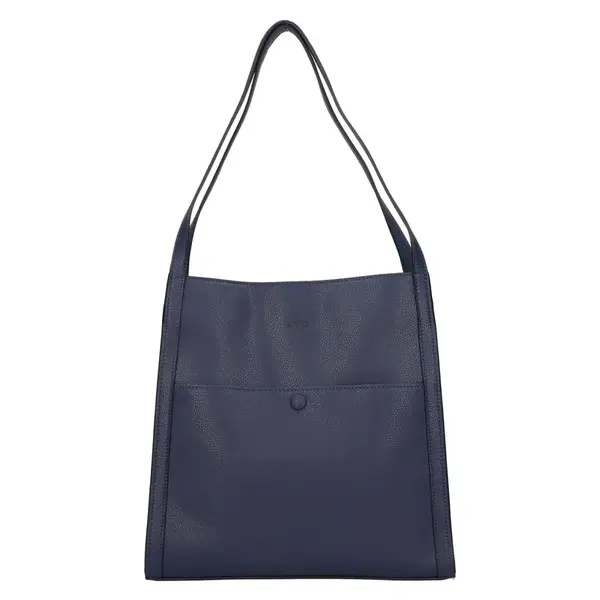 Elegantná dámska kožená kabelka Katana Laube - modrá