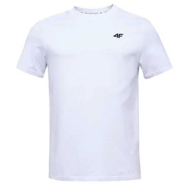 4F TSHIRT JACK Pánské tričko, bílá, velikost