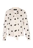 faina Blúzka  čierna / perlovo biela