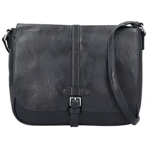 Trendy dámská koženková crossbody kabelka Relinda, tmavě modrá