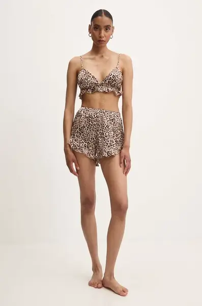 Pyžamo Answear.LAB hnědá barva