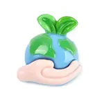 Environmental Protection Theme Opaque Resin Cabochons