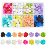 160Pcs 16 Colors Opaque Resin Beads