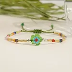 Flower Galss Seed Bead & Glass Beads Braided Bead Bracelets