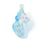 UV Plating Opaque Acrylic Shell Shape Big Pendants