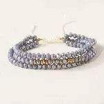Bohemian Style Glass Beaded Braided Bead Bracelets