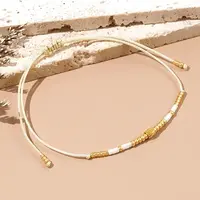 Adjustable Glass Seed Bead Braided Bracelets