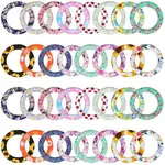 32Pcs 16 Styles Food Grade Eco-Friendly Silicone Pendants