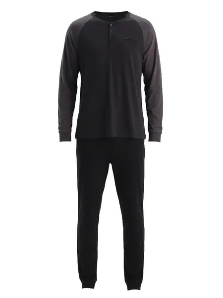 Dagi Dlhé pyžamo  sivá / čierna