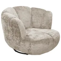 MID.YOU KŘESLO, textil, šedohnědá